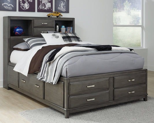 The Furniture Outlets - Ashley Furniture - Caitbrook Bedroom - Two Drawer Night Stand / Gray - B476-92