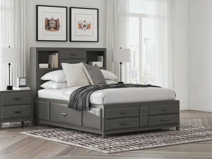 The Furniture Outlets - Ashley Furniture - Mazing Bedroom - Queen Storage Bed / Gray - PCB478B4