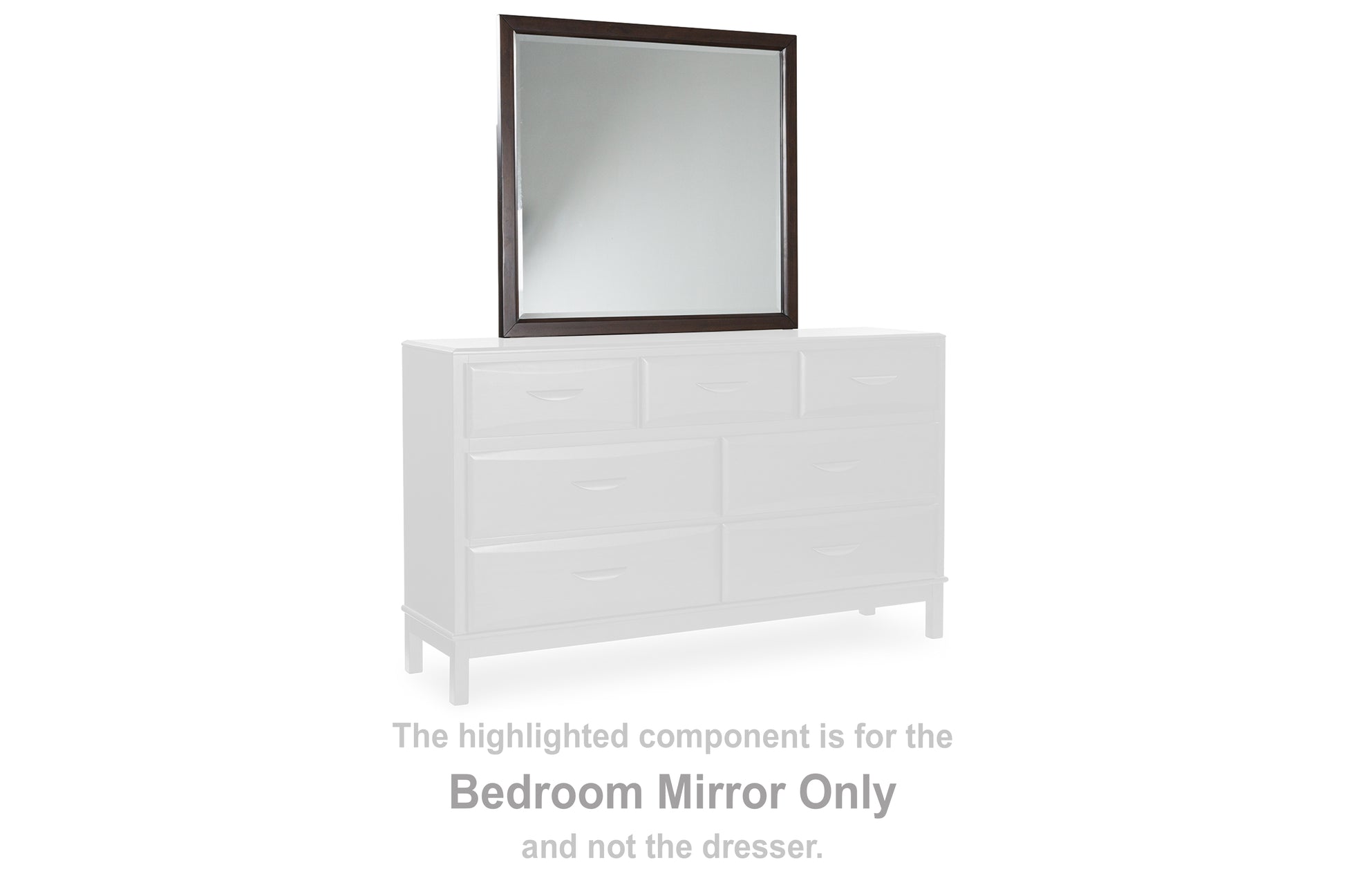 The Furniture Outlets - Ashley Furniture - Vanmore Bedroom - Bedroom Mirror / Dark Brown - B479-36