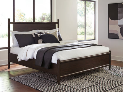 The Furniture Outlets - Ashley Furniture - Dantenton Bedroom - Queen Panel Bed / Merlot - B611B2