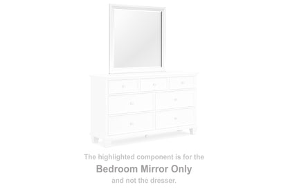 The Furniture Outlets - Ashley Furniture - Fortman Bedroom - Bedroom Mirror / White - B680-36