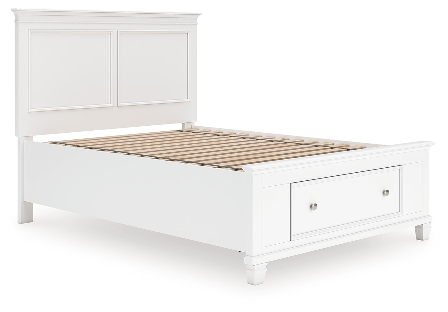The Furniture Outlets - Ashley Furniture - Fortman Bedroom - Full Panel Storage Bed / White - B680B25