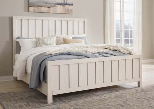 The Furniture Outlets - Ashley Furniture - Shaybrock Bedroom - Two Drawer Night Stand / Antique White/Brown - B683-92