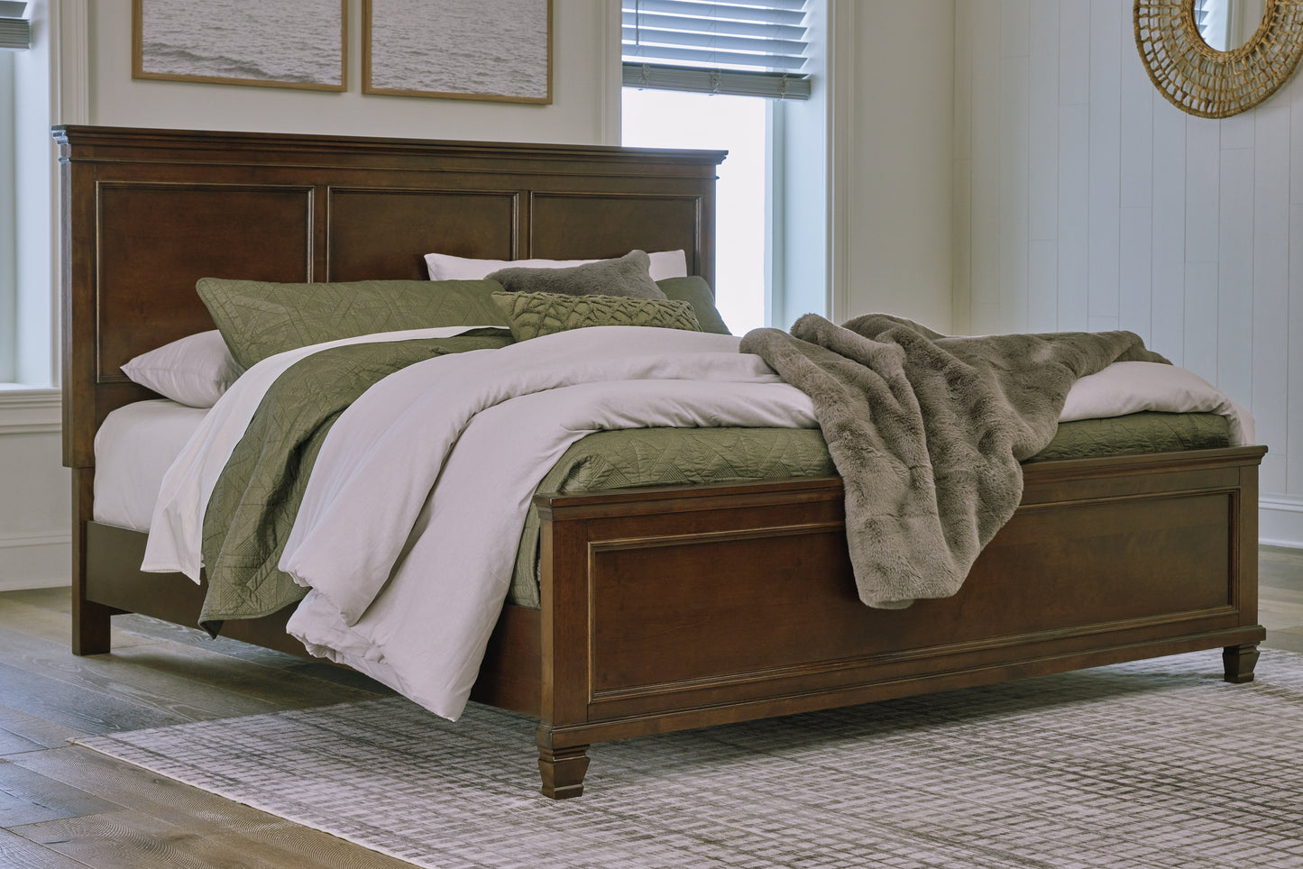 The Furniture Outlets - Ashley Furniture - Danabrin Bedroom - King Panel Bed / Brown - B685B4