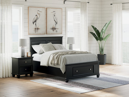 The Furniture Outlets - Ashley Furniture - Lanolee Bedroom - Full Panel Storage Bed / Black - B687B22