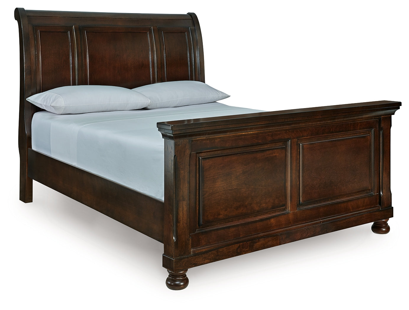 The Furniture Outlets - Ashley Furniture - Porter Bedroom - Queen Sleigh Bed / Rustic Brown - B697B48