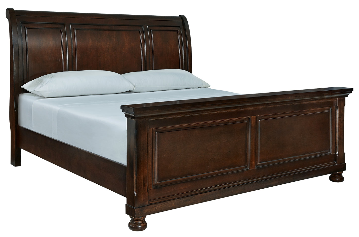 The Furniture Outlets - Ashley Furniture - Porter Bedroom - California King Sleigh Bed / Rustic Brown - B697B50