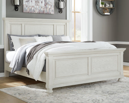 The Furniture Outlets - Ashley Furniture - Robbinsdale Bedroom - King Panel Bed / Antique White - B742B6