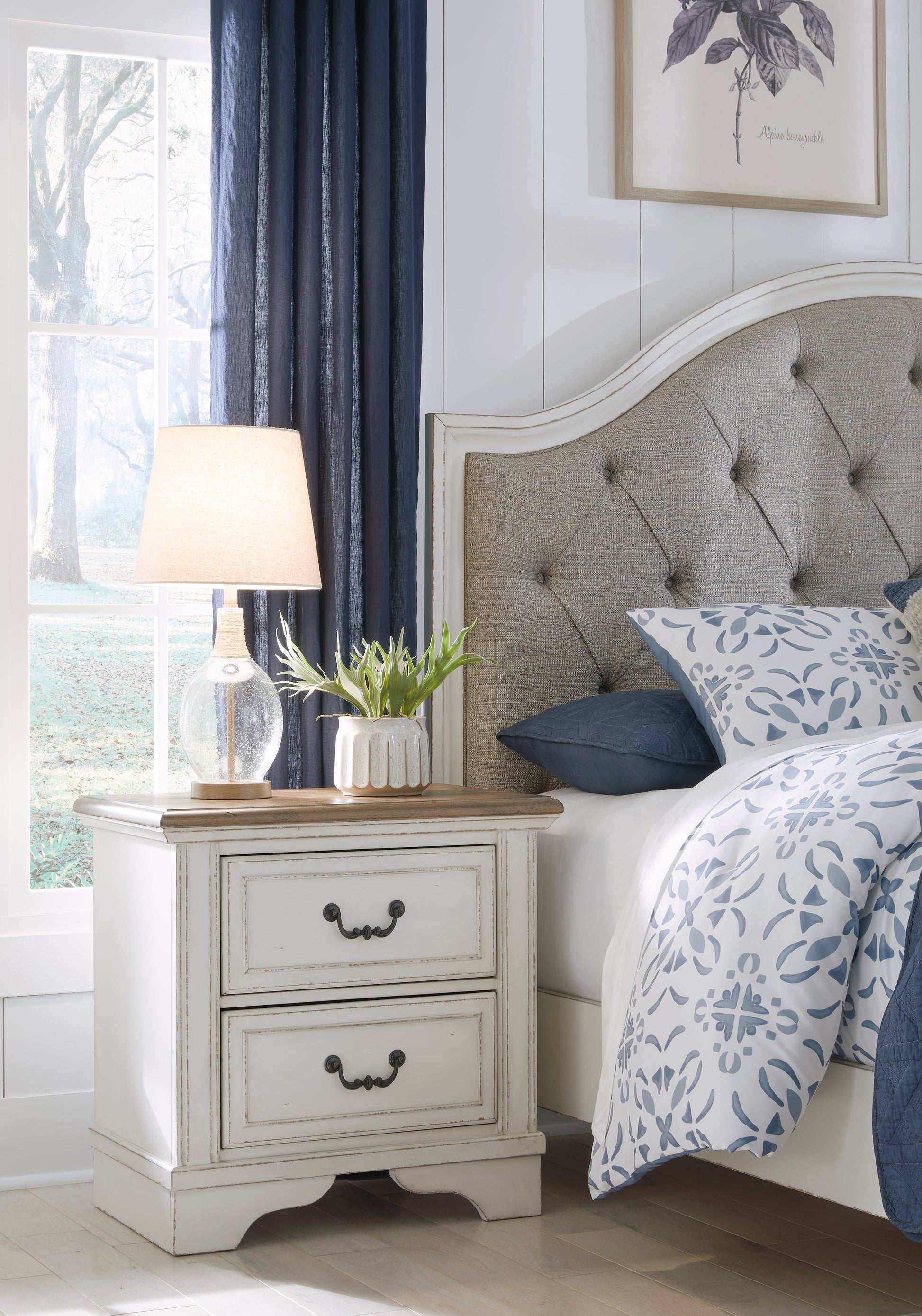 The Furniture Outlets - Ashley Furniture - Blendon Bedroom - Two Drawer Night Stand / Two-tone - B747-92