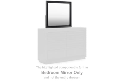 The Furniture Outlets - Ashley Furniture - Londer Bedroom - Bedroom Mirror / Black - B768-36
