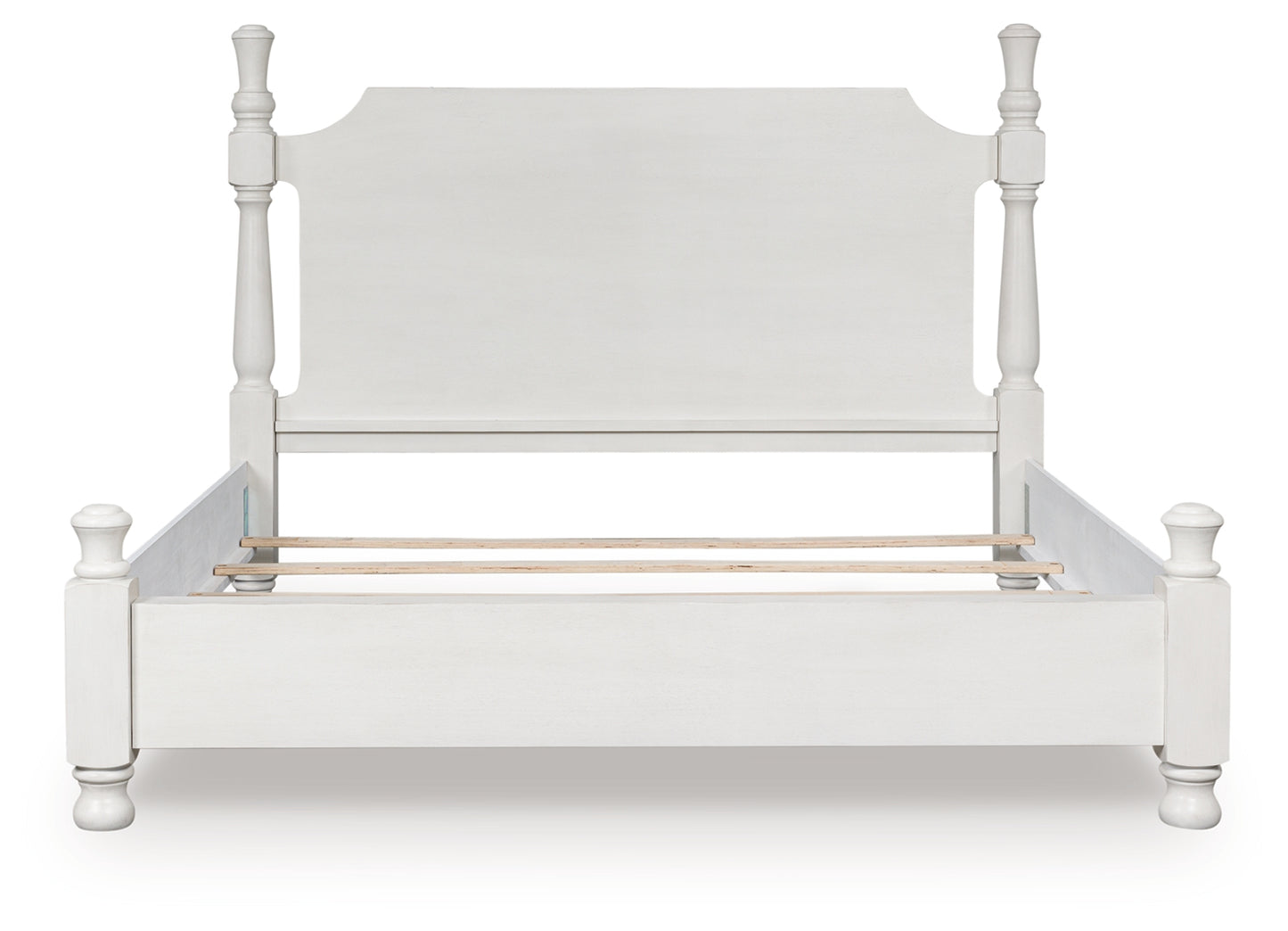 The Furniture Outlets - Ashley Furniture - Rowlenstown Bedroom - California King Poster Bed / Antique White - PCB823B5