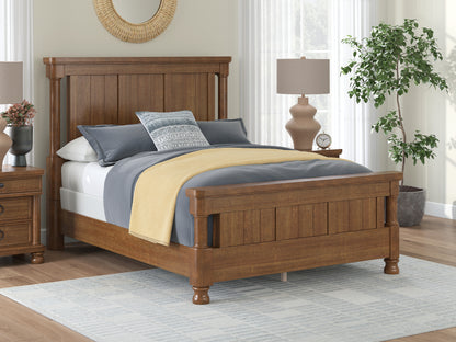 The Furniture Outlets - Ashley Furniture - Rowlenstown Bedroom - Queen Poster Bed / Brown - PCB824B2