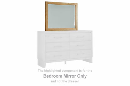 The Furniture Outlets - Ashley Furniture - Sherbana Bedroom - Bedroom Mirror / Light Brown - B833-36