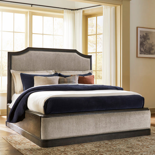 The Furniture Outlets - Ashley Furniture - Wickenger Bedroom - King Upholstered Panel Bed - PCB889B8