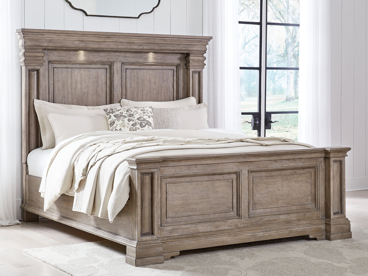 The Furniture Outlets - Ashley Furniture - Blairhurst Bedroom - California King Panel Bed / Light Grayish Brown - B916B5