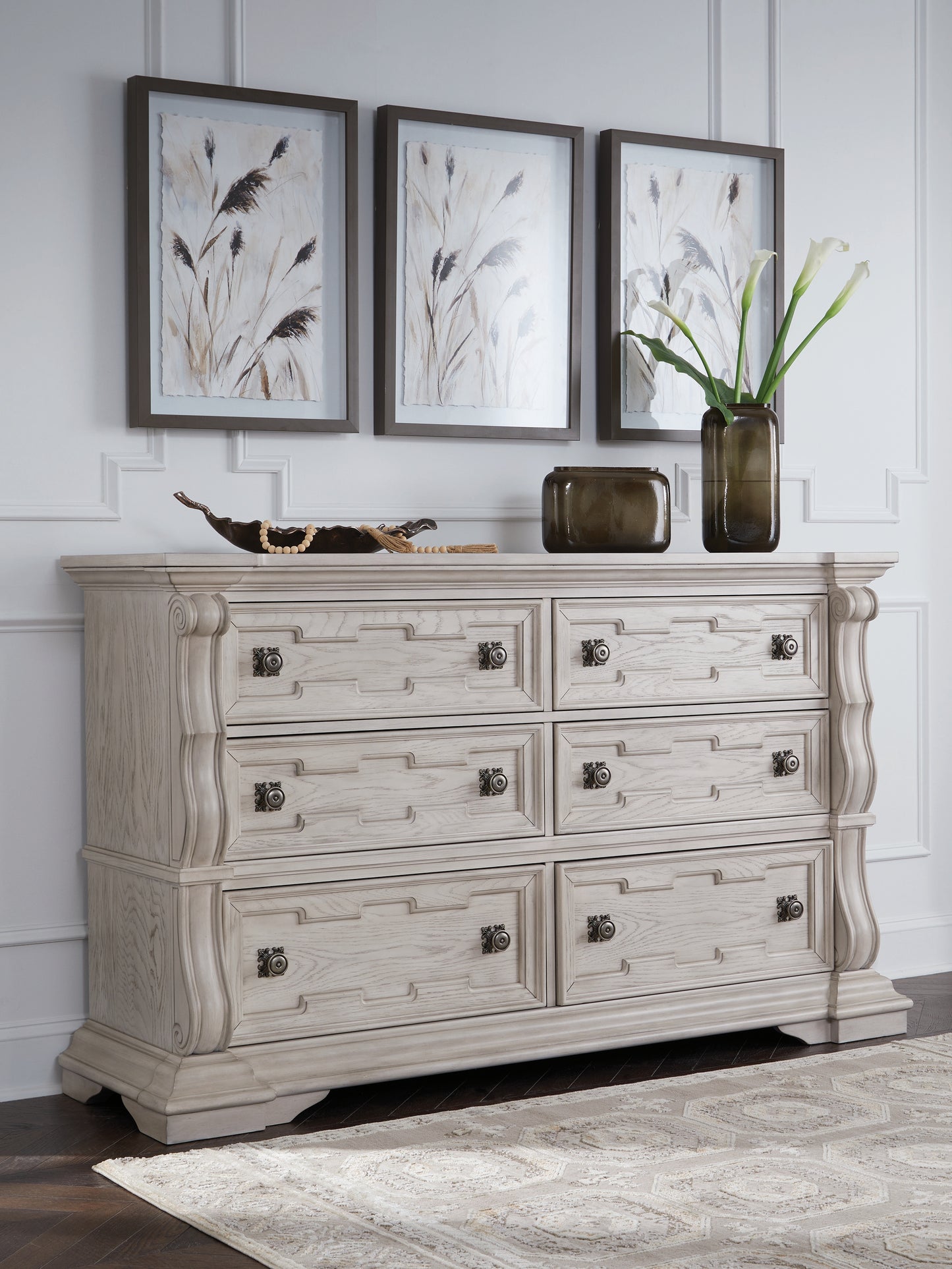 The Furniture Outlets - Ashley Furniture - Bruchandi Bedroom - Dresser / Antique White - PCB948-31