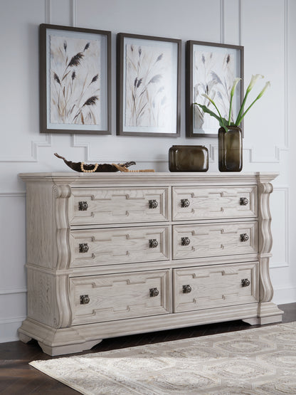 The Furniture Outlets - Ashley Furniture - Bruchandi Bedroom - Dresser / Antique White - PCB948-31