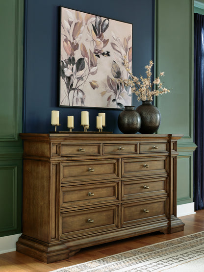 The Furniture Outlets - Ashley Furniture - Frantanna Bedroom - Dresser / Brown - PCB949-31