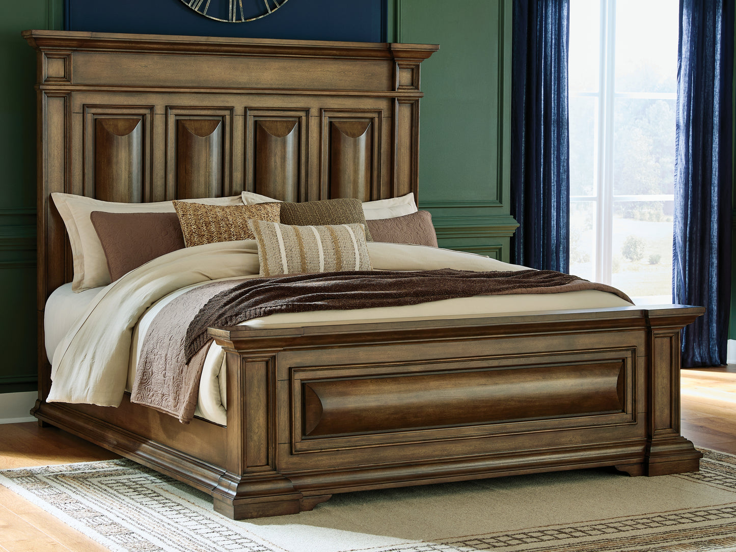 The Furniture Outlets - Ashley Furniture - Frantanna Bedroom - California King Panel Bed / Brown - PCB949B7