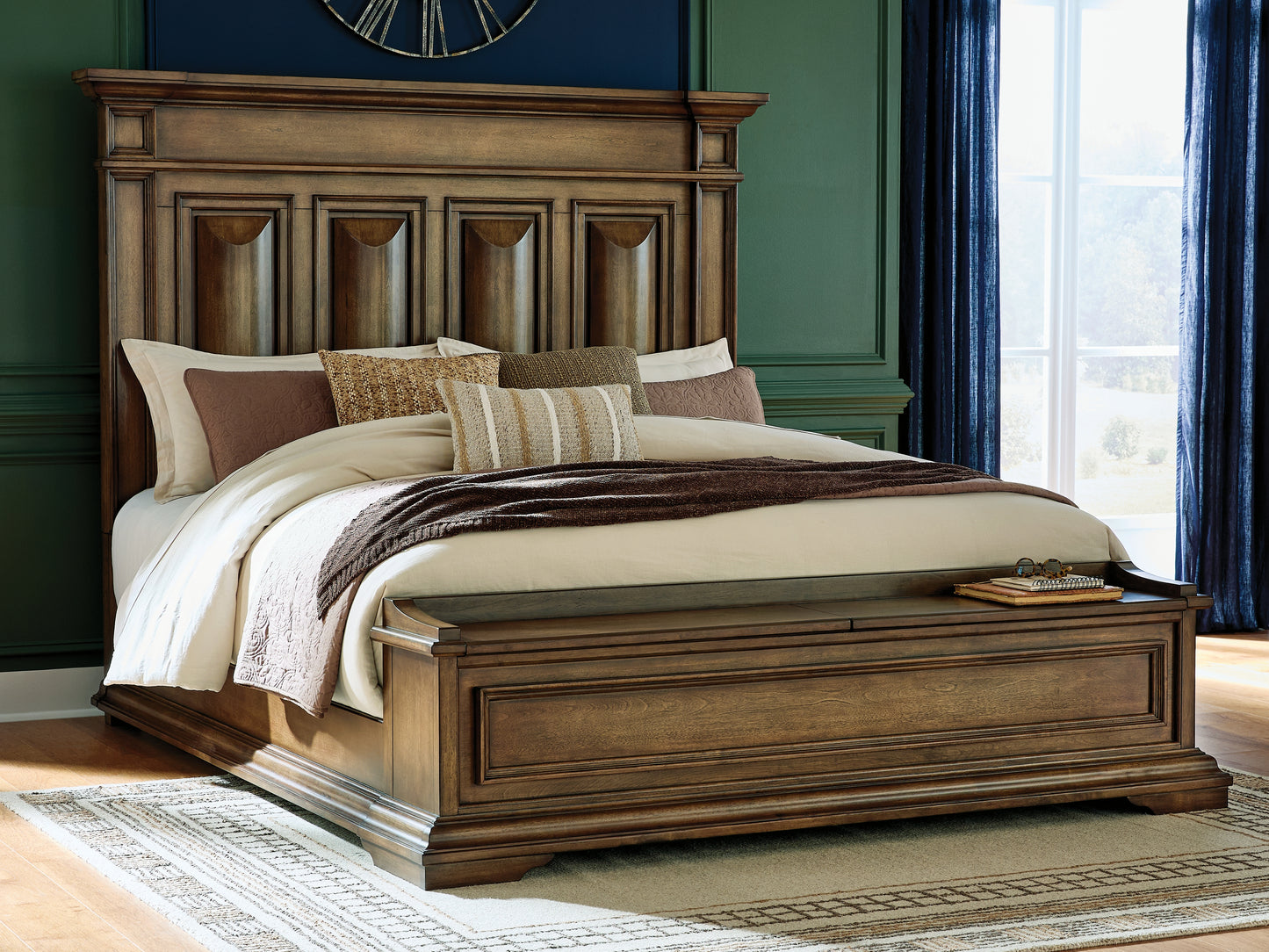 The Furniture Outlets - Ashley Furniture - Frantanna Bedroom - California King Panel Storage Bed / Brown - PCB949B9