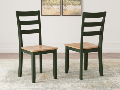 The Furniture Outlets - Ashley Furniture - Gesthaven Dining Room - Dining Chair (Set of 2) / Natural/Green - D401-01X2
