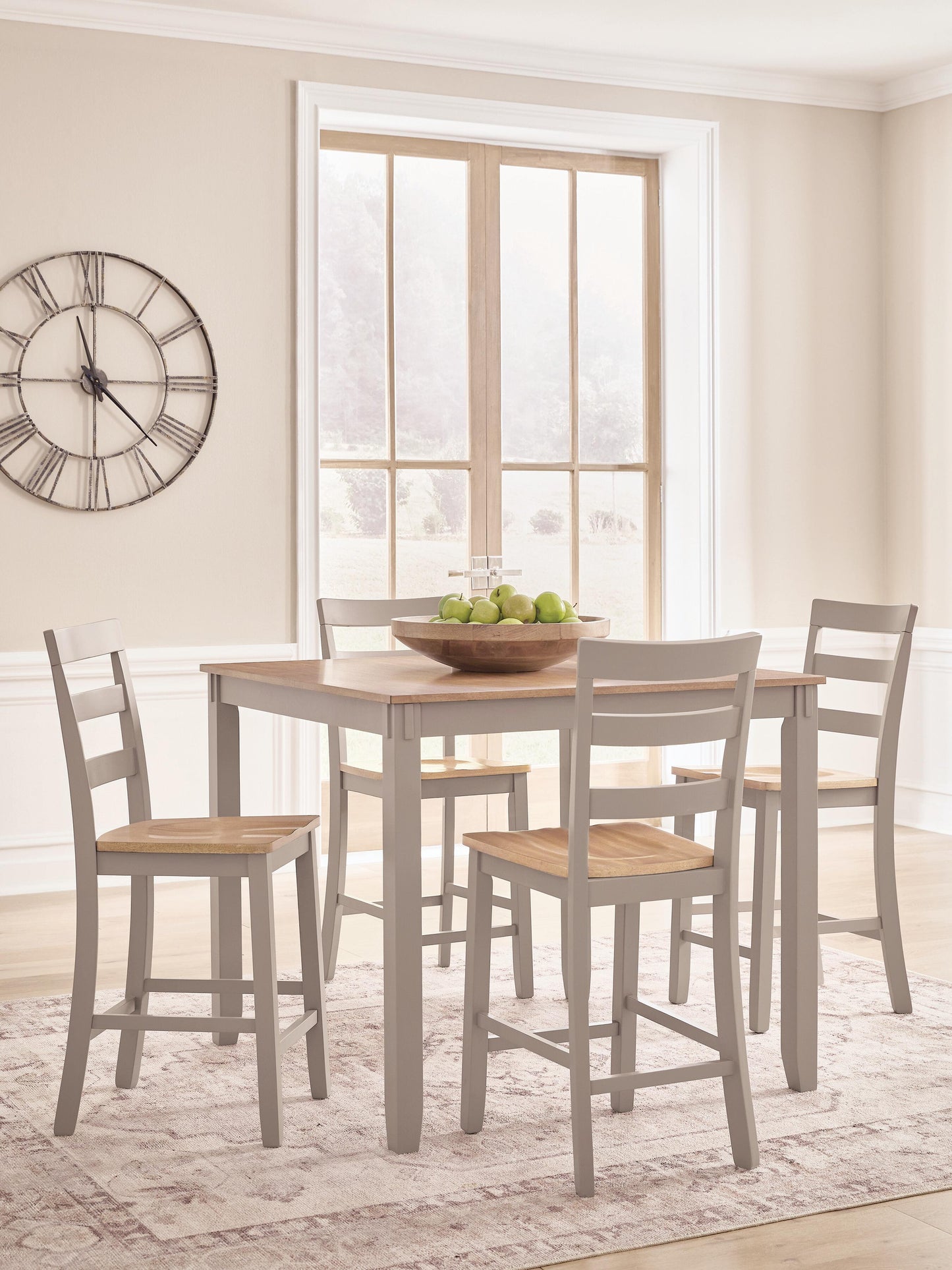 The Furniture Outlets - Ashley Furniture - Harperfeld Dining Room - DRM Counter Table Set (5/CN) - PCD403-223