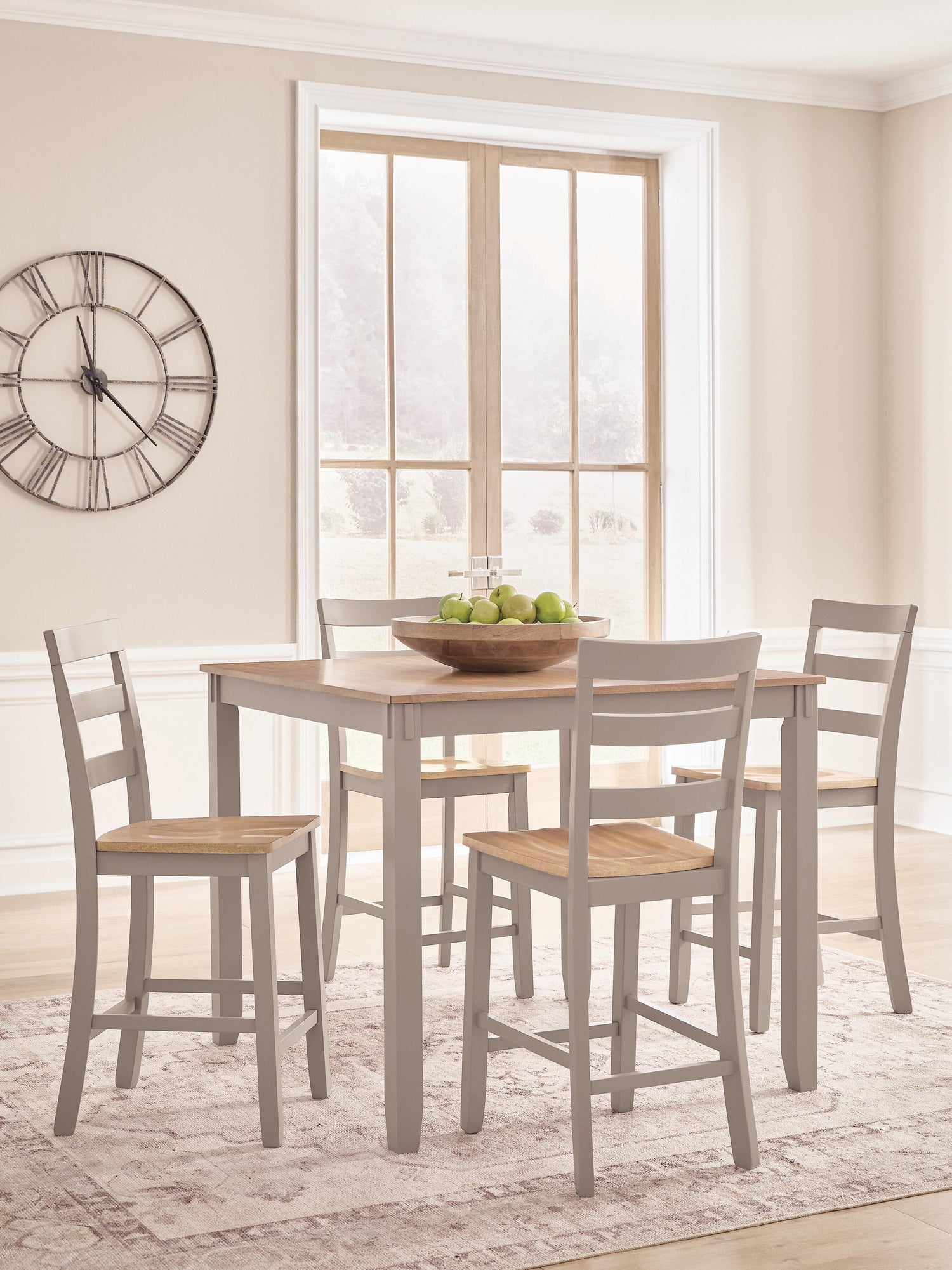 The Furniture Outlets - Ashley Furniture - Harperfeld Dining Room - DRM Counter Table Set (5/CN) - PCD403-223