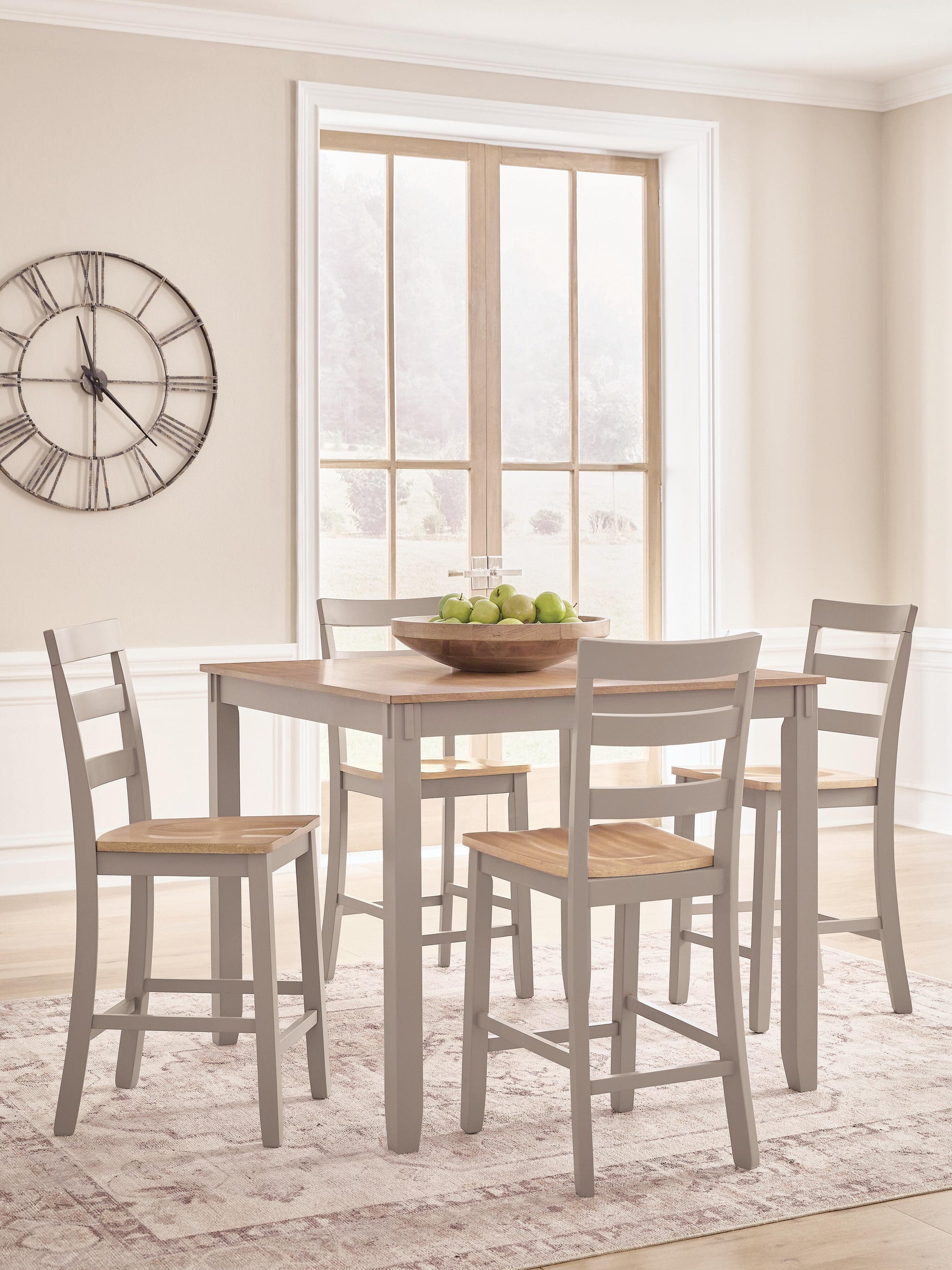 The Furniture Outlets - Ashley Furniture - Harperfeld Dining Room - DRM Counter Table Set (5/CN) - PCD403-223