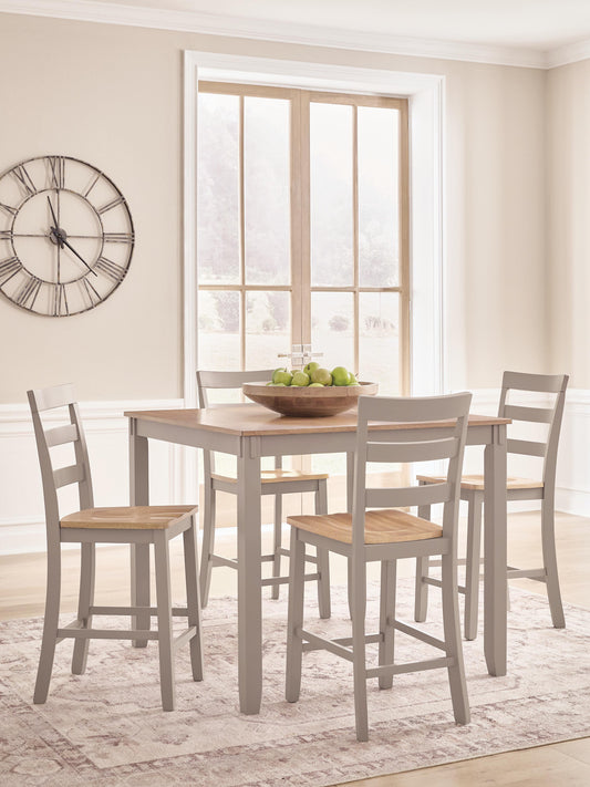The Furniture Outlets - Ashley Furniture - Harperfeld Dining Room - DRM Counter Table Set (5/CN) - PCD403-223