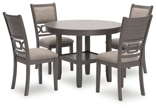 The Furniture Outlets - Ashley Furniture - Wrenning Dining Room - Dining Room Table Set (6/CN) / Gray - D425-325