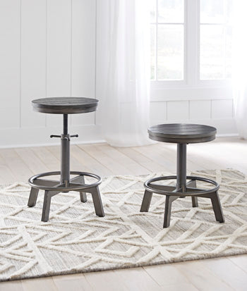 The Furniture Outlets - Ashley Furniture - Torjin Dining Room - Counter Height Stool (Set of 2) / Gray - D440-324X2