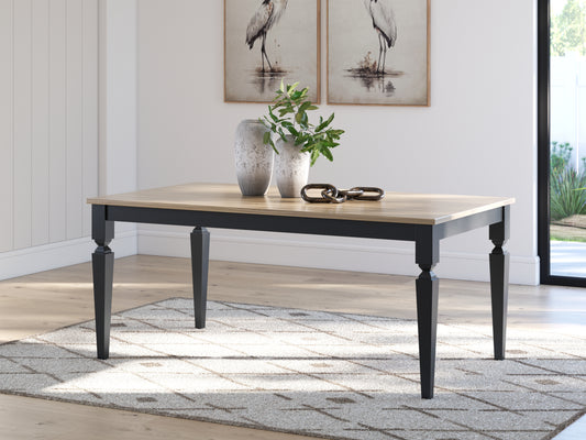 The Furniture Outlets - Ashley Furniture - Brenkerton Dining Table - Rectangular Dining Room Table / Grayish Brown/Black - PCD591-25