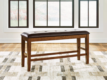 The Furniture Outlets - Ashley Furniture - Ralene Dining Room - DBL Counter UPH Bench (1/CN) / Medium Brown - D594-09