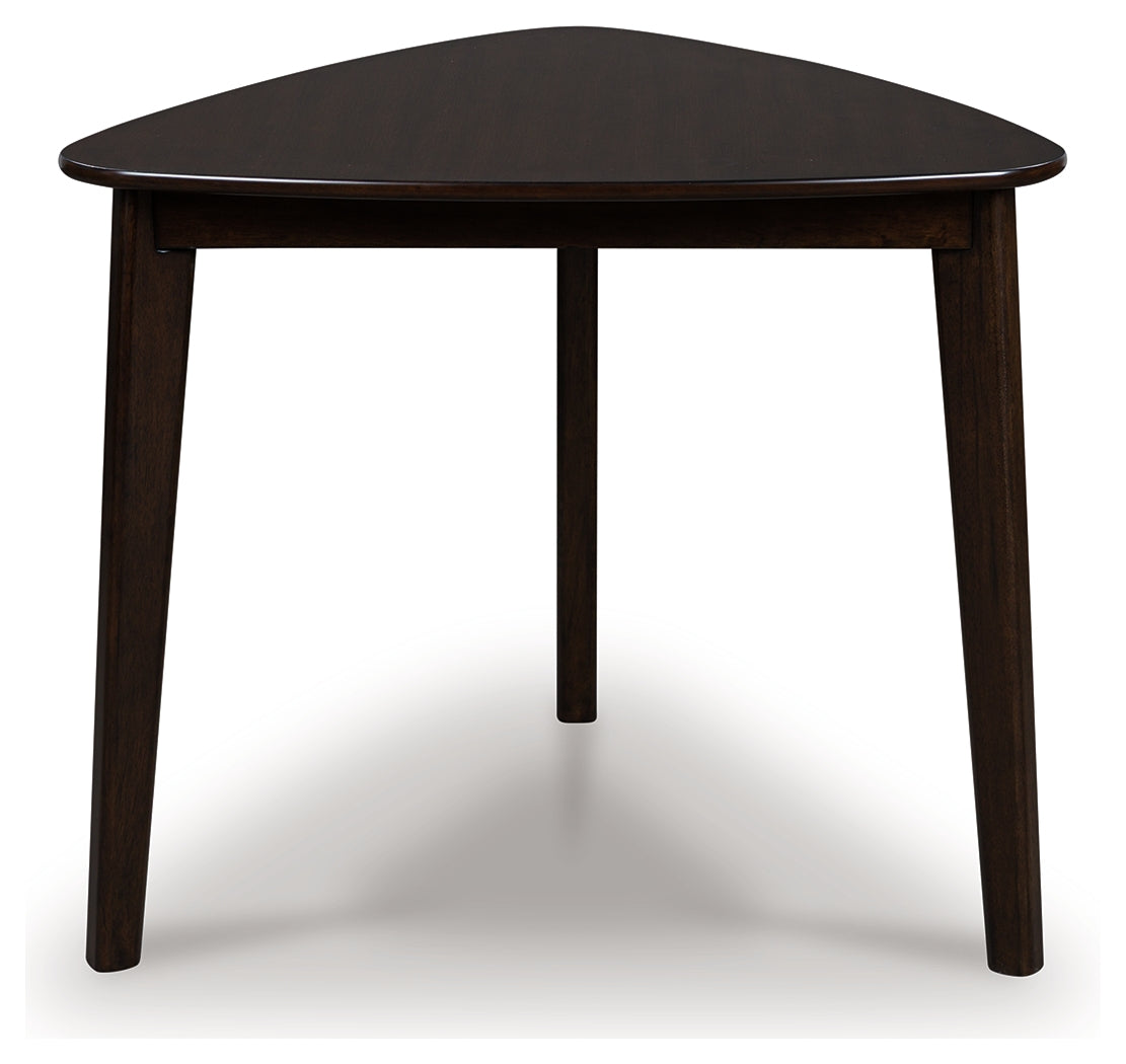 The Furniture Outlets - Ashley Furniture - Mallenette Dining Table - Triangle Dining Room Table / Merlot - PCD607-16