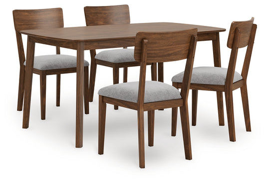 The Furniture Outlets - Ashley Furniture - Tameride Dining Table and 4 Chairs (Set of 5) - Dining Room Table Set (5/CN) / Brown - PCD609-225