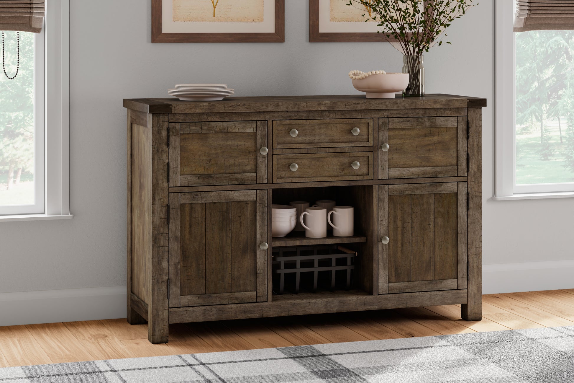 The Furniture Outlets - Ashley Furniture - Moriville Dining Room - Counter Height Bar Stool (Set of 2) / Beige - D631-124X2