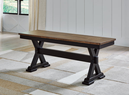 The Furniture Outlets - Ashley Furniture - Wildenauer Dining Room - Dining Room Buffet / Brown/Black / 59"W x 18"D x 37"H - D634-80