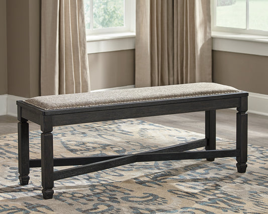 The Furniture Outlets - Ashley Furniture - Tyler Creek Dining Room - DBL Counter UPH Bench (1/CN) / Antique Black / 42"W x 15"D x 24"H - D736-09