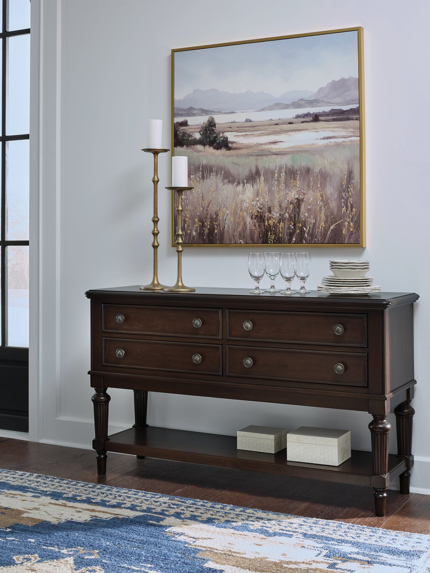 The Furniture Outlets - Ashley Furniture - Lavinton Dining Room - Dining Room Server / Brown - D764-60