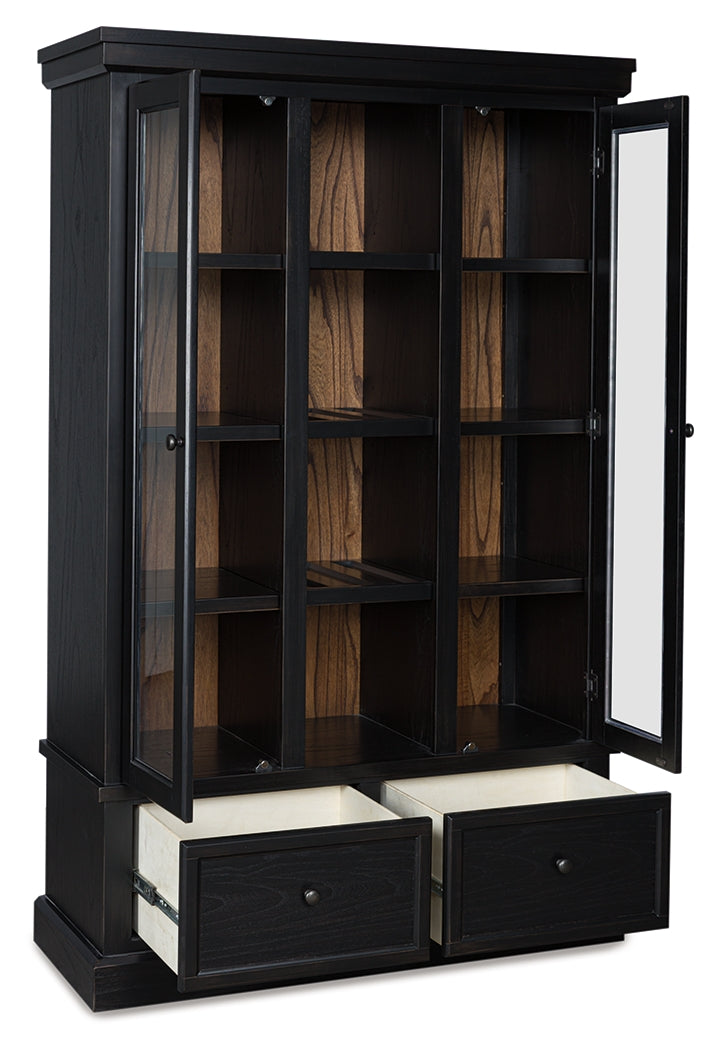 The Furniture Outlets - Ashley Furniture - Greddinton Curio - Curio / Black/Brown - PCD824-186