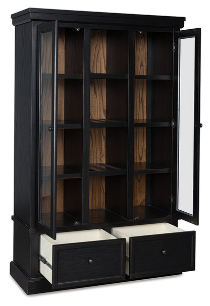 The Furniture Outlets - Ashley Furniture - Greddinton Curio - Curio / Black/Brown - PCD824-186