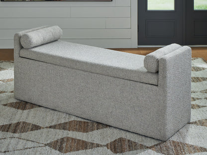 The Furniture Outlets - Ashley Furniture - Galliden Dining Room - Large UPH Dining Room Bench / Beige - D841-00