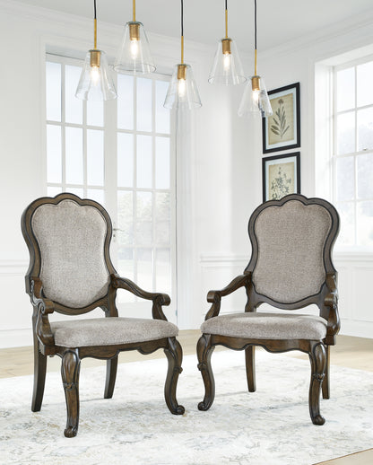 The Furniture Outlets - Ashley Furniture - Maylee Dining Room - Dining Chair (Set of 2) / Dark Brown - D947-01AX2