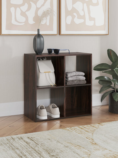 The Furniture Outlets - Ashley Furniture - Glosmount Four Cube Organizer - Four Cube Organizer / Cherry/Light Brown - EA1055-2X2