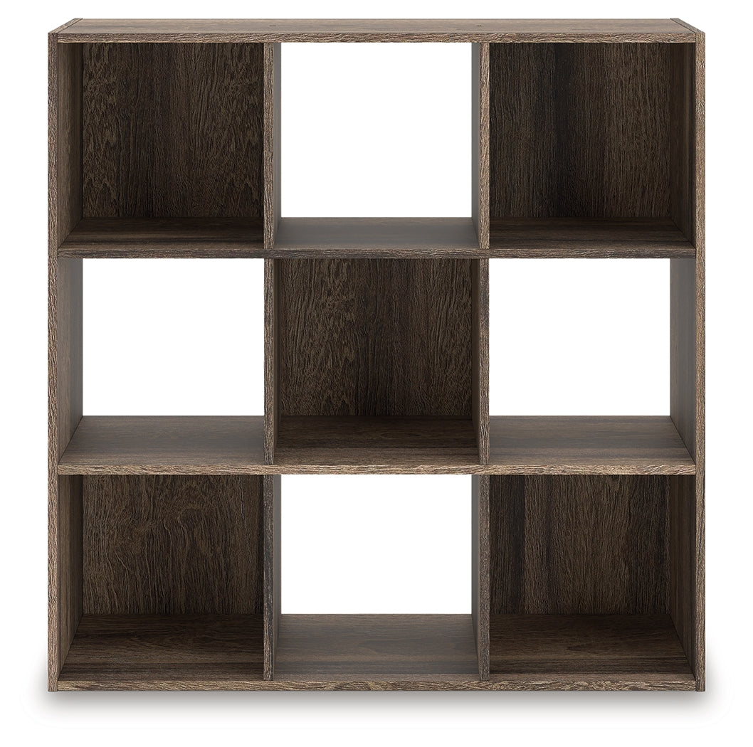 The Furniture Outlets - Ashley Furniture - Shallifer Nine Cube Organizer - Nine Cube Organizer / Brown - EA1104-3X3