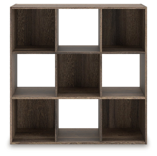The Furniture Outlets - Ashley Furniture - Shallifer Nine Cube Organizer - Nine Cube Organizer / Brown - EA1104-3X3