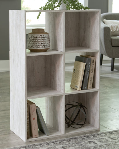 The Furniture Outlets - Ashley Furniture - Paxberry Six Cube Organizer - Six Cube Organizer / Whitewash - EA1811-3X2