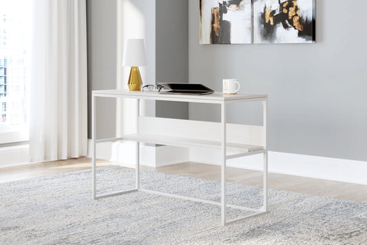 The Furniture Outlets - Ashley Furniture - Deznee Office Desk - Home Office Desk / White - H162-14