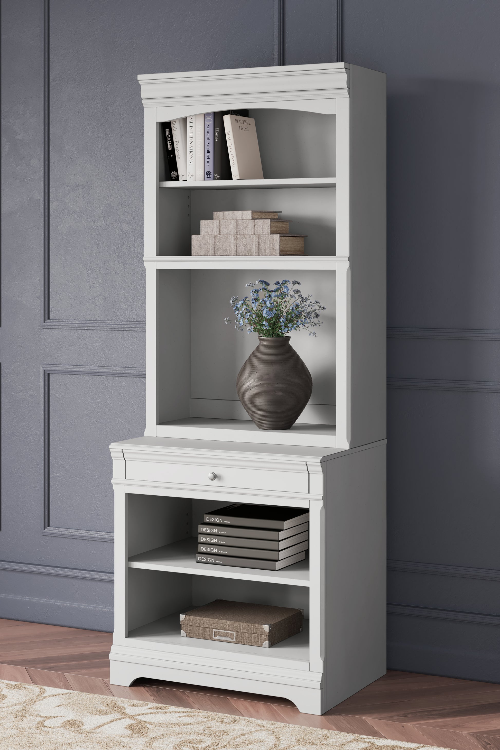 The Furniture Outlets - Ashley Furniture - Kanwyn Bookcase - Bookcase / Whitewash - H777H8
