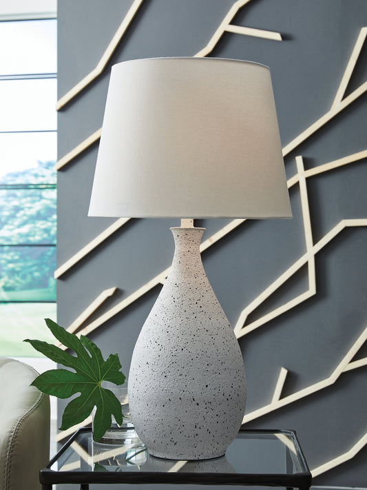The Furniture Outlets - Ashley Furniture - Wyattford Lighting - Metal Table Lamp (1/CN) / White/Black - L207614